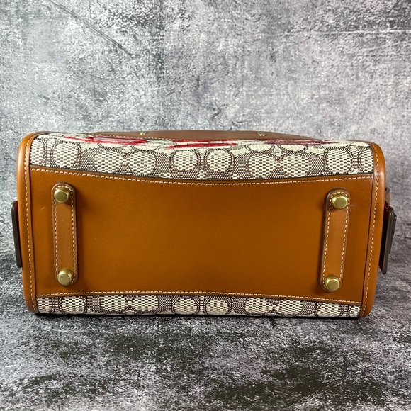 ♥ Coach X Tom Wesselmann Lips Rogue 25 in Signature Textile Jacquard ♥ NWT - Picture 12 of 12